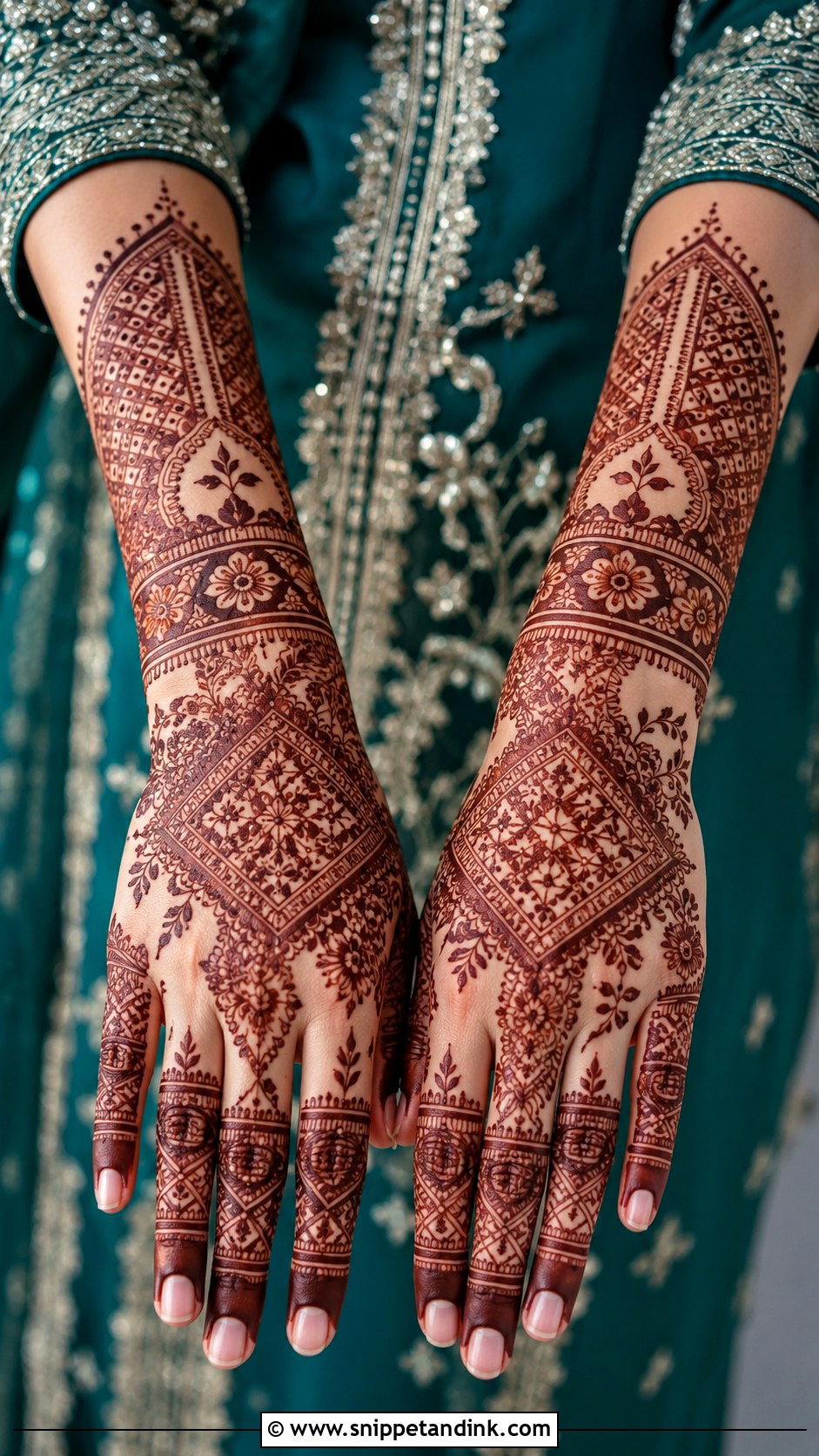 Teal Mehndi Dress For Bride - Snippet and Ink - 35 Mehndi Dress for Bride Ideas