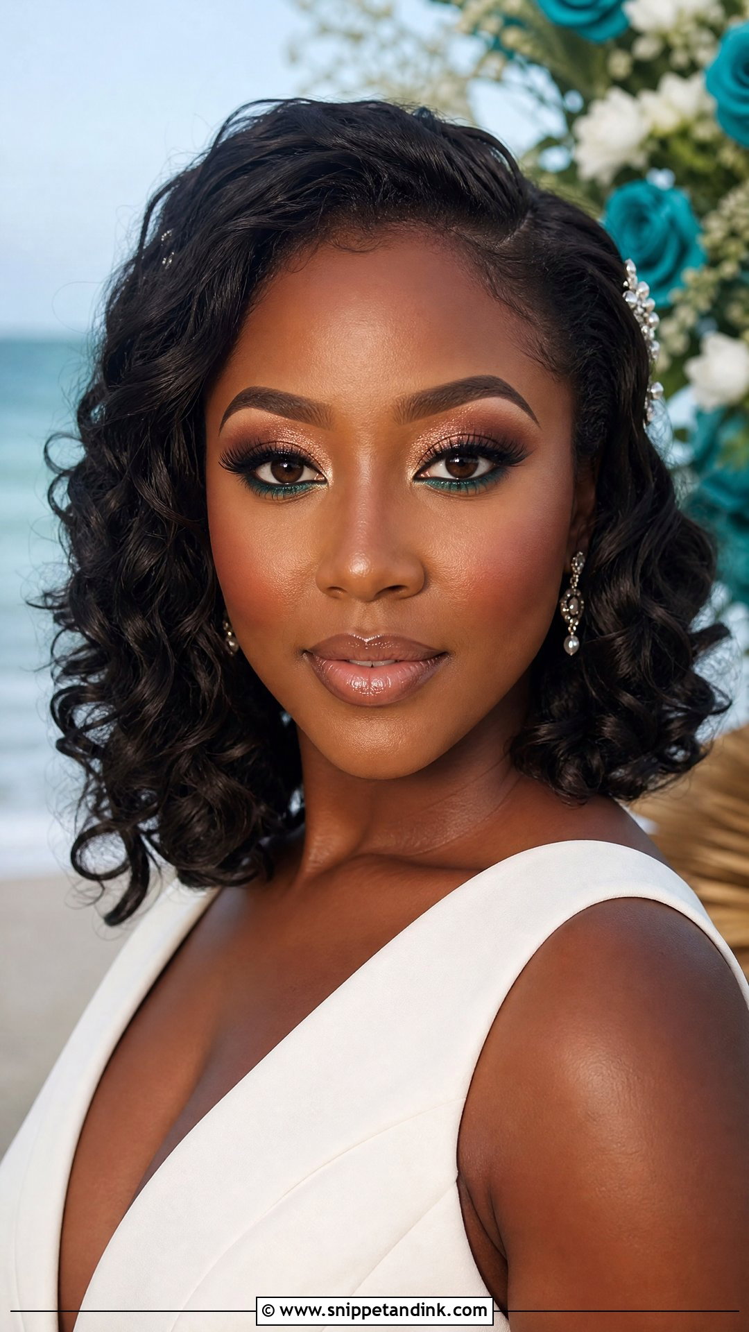 Teal Wedding Makeup - Snippet and Ink - 20 Colorful Wedding Makeup Ideas