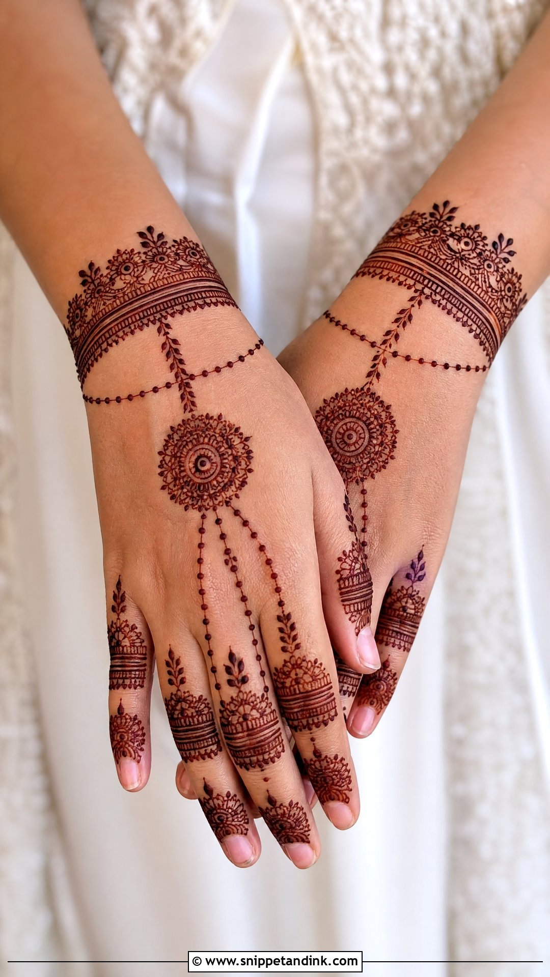 Team Groom Bracelet Mehndi Design - Snippet and Ink - 25 Team Groom Mehndi Design Ideas