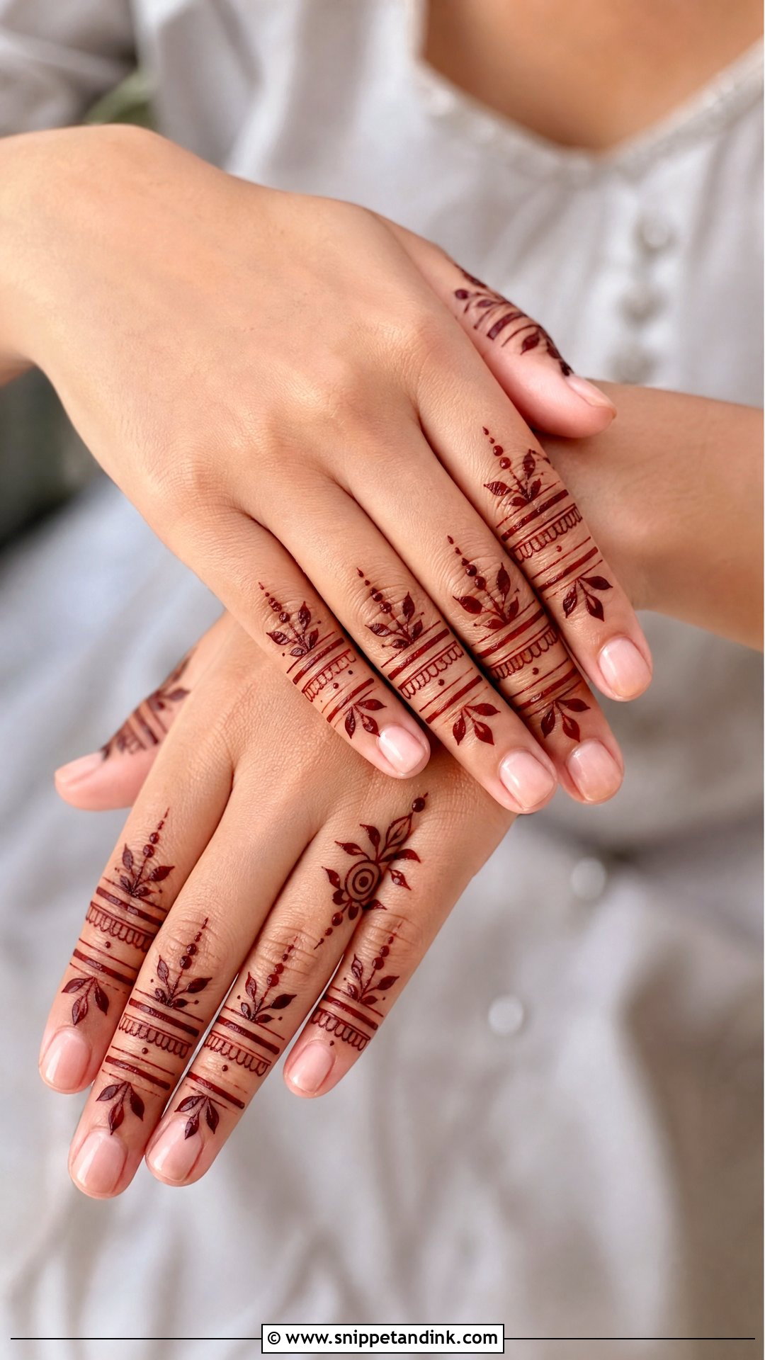 Team Groom Finger Mehndi Design - Snippet and Ink - 25 Team Groom Mehndi Design Ideas