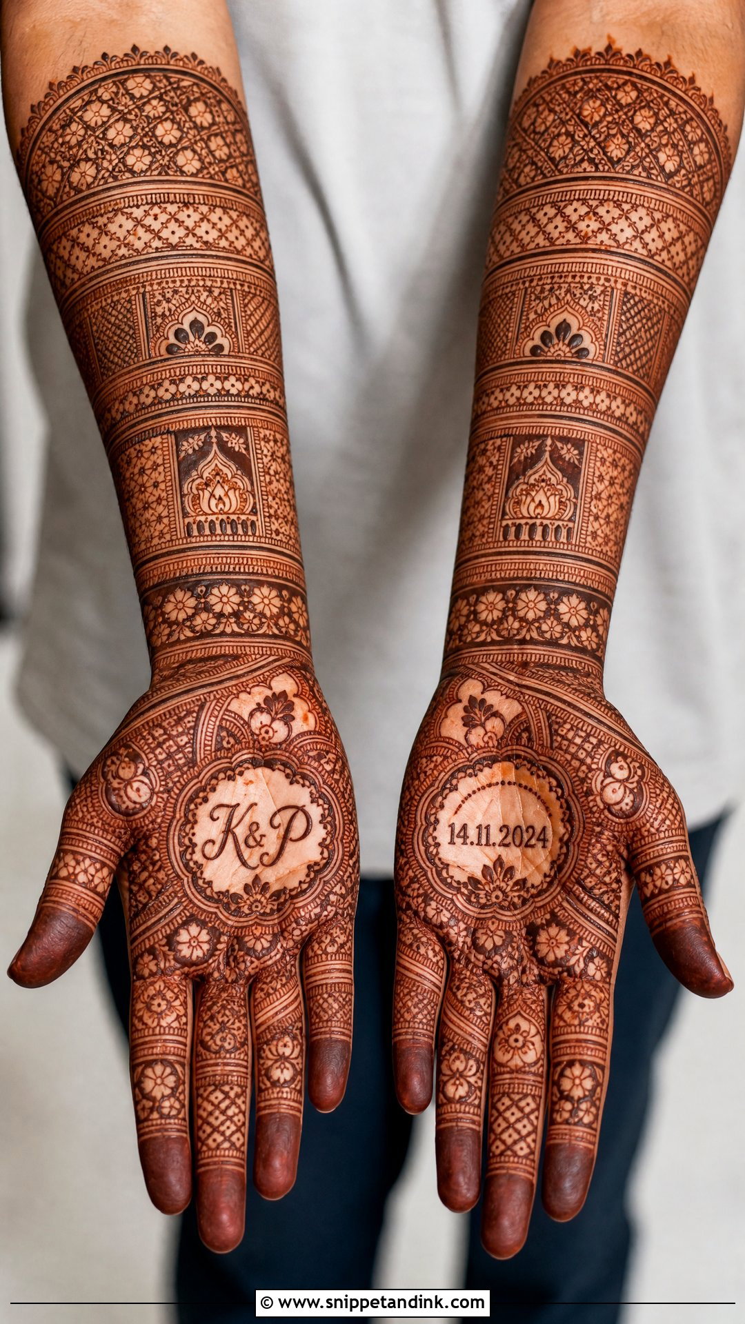 Team Groom Full Hand Mehndi Design - Snippet and Ink - 25 Team Groom Mehndi Design Ideas