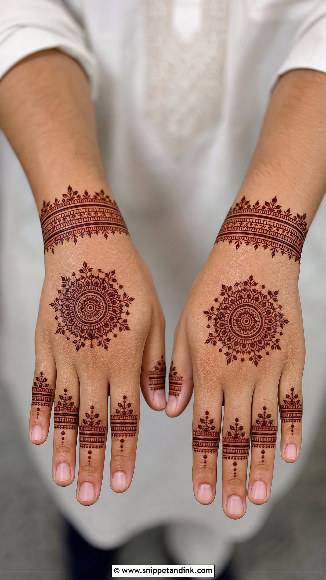Team Groom Matching Mehndi Design - Snippet and Ink - 25 Team Groom Mehndi Design Ideas