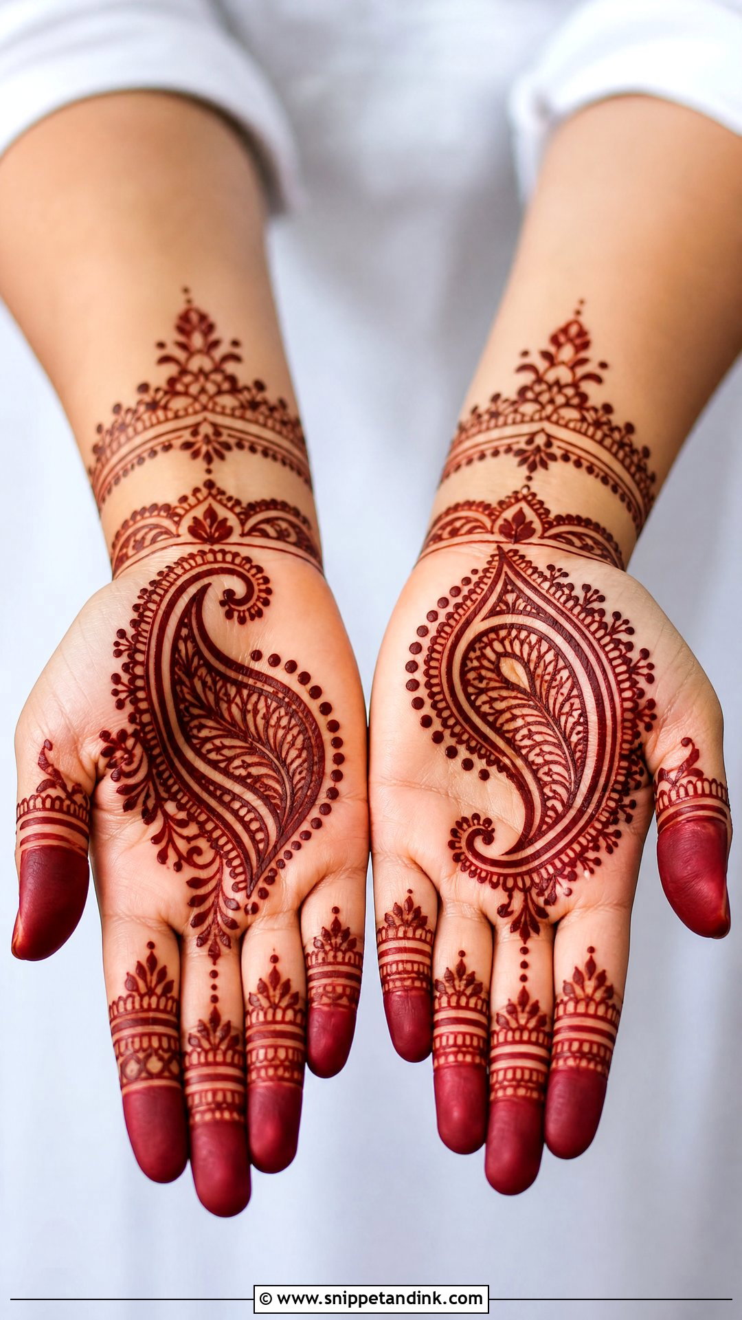 Team Groom Paisley Mehndi Design - Snippet and Ink - 25 Team Groom Mehndi Design Ideas