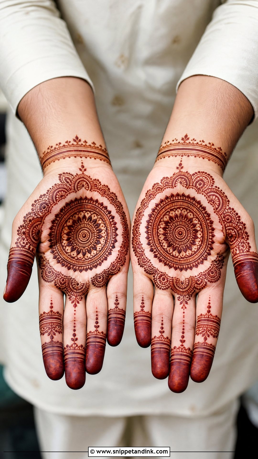 Team Groom Palm Mehndi Design - Snippet and Ink - 25 Team Groom Mehndi Design Ideas