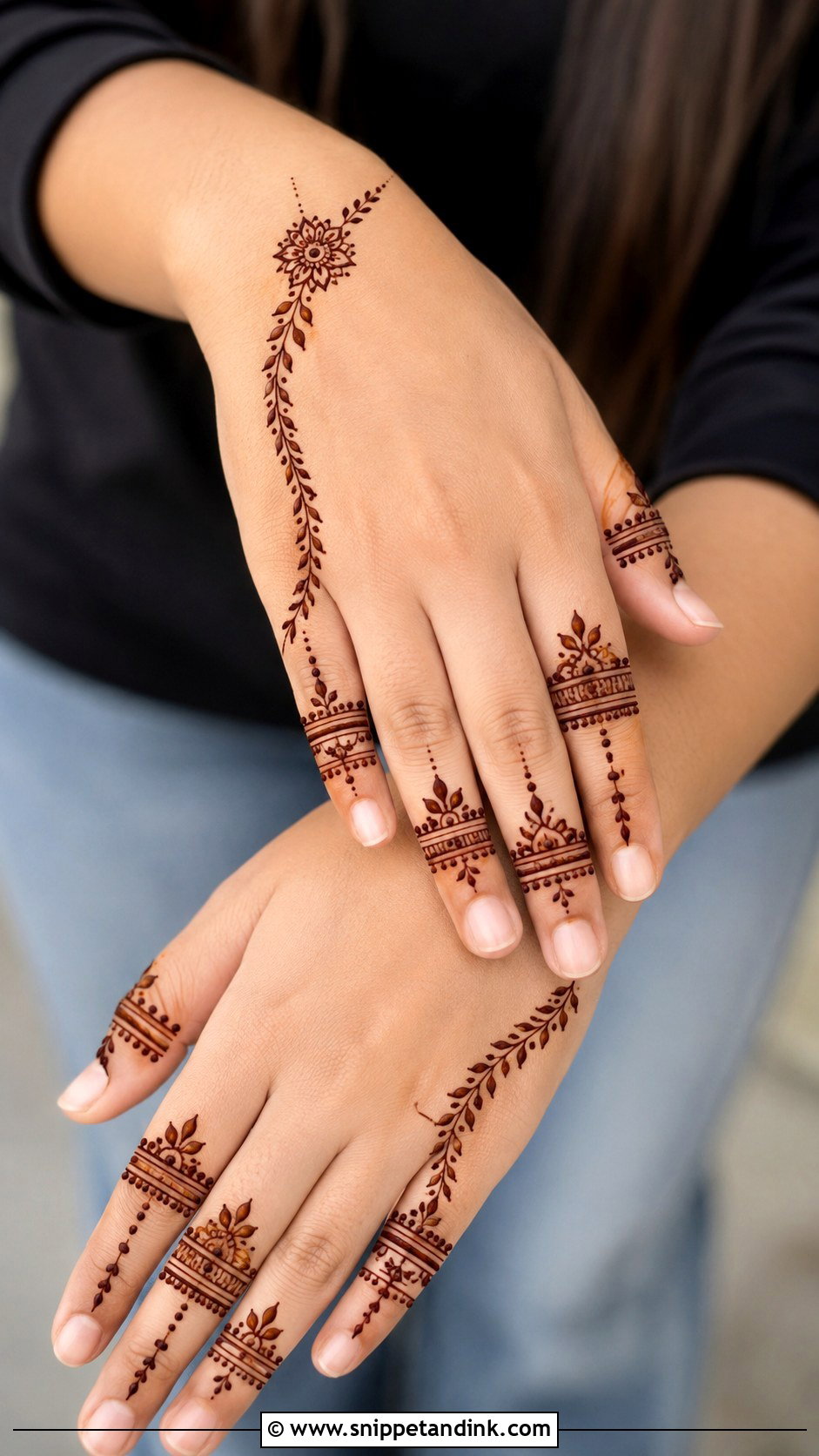 Teen Half Hand Mehndi Design - Snippet and Ink - 35 Half Hand Mehndi Design Ideas