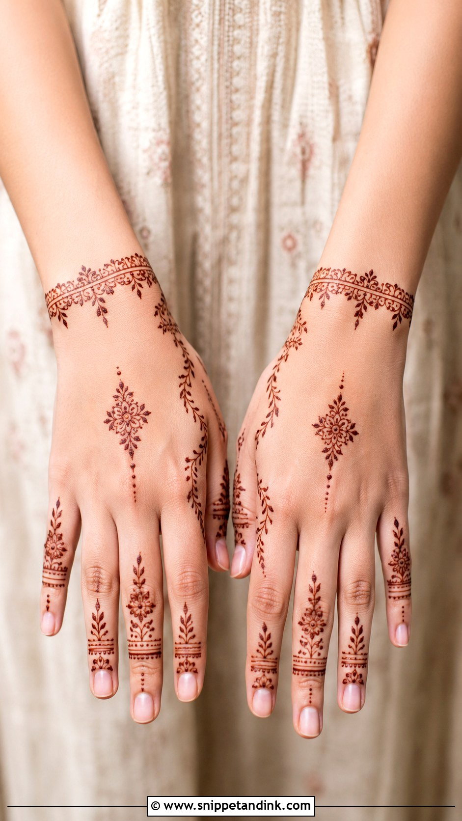 Teen Mehndi Design Back Hand - Snippet and Ink - 35 Trendy Mehndi Designs