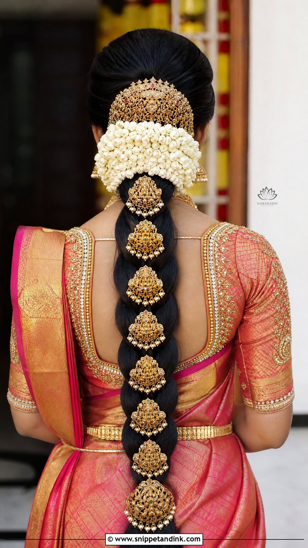 Temple Jewelry Bridal Braid - Snippet and Ink - 15 Hair Accessories for Women Indian Wedding Ideas