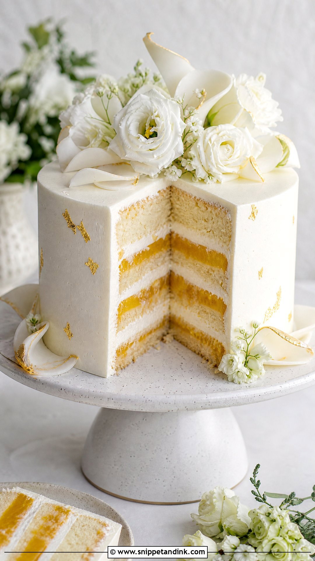 Tender Coconut Wedding Cake With Mango Filling - Snippet and Ink - 20 Tender Coconut Cake Design Ideas for Wedding