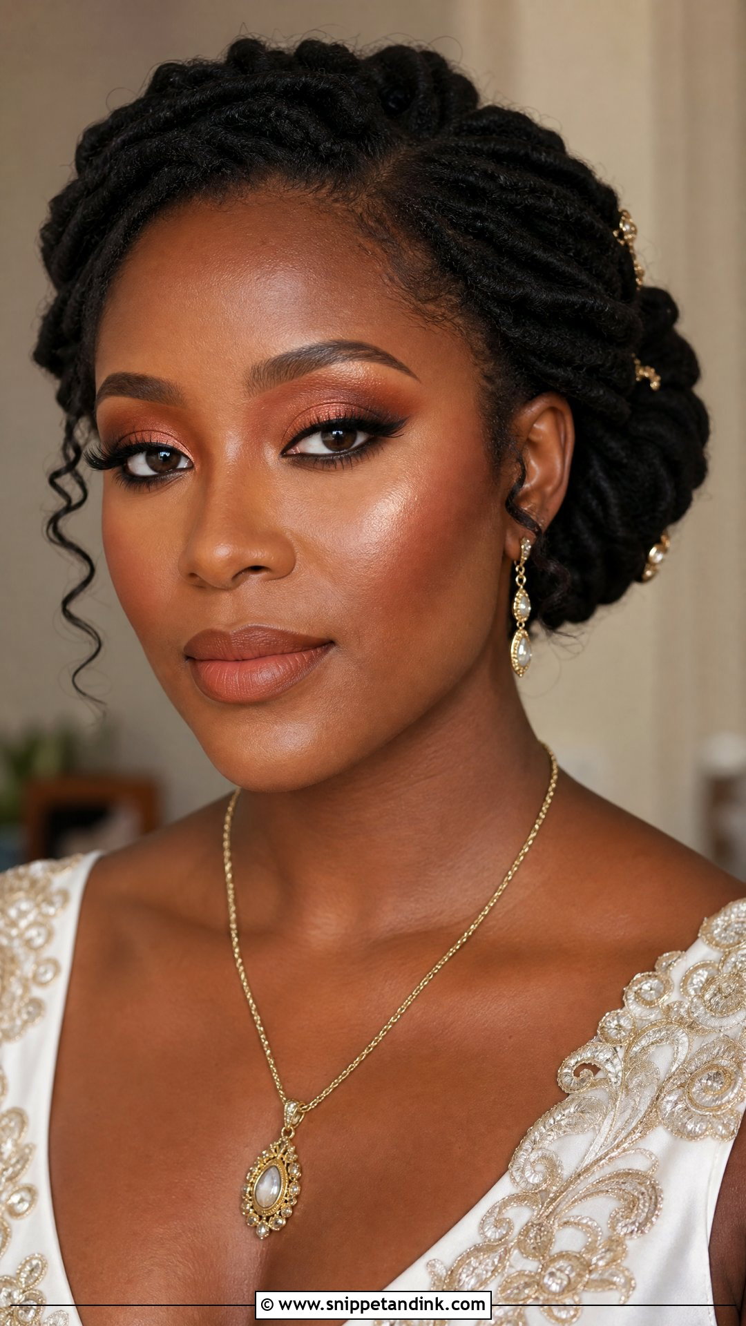 Terracotta Bridal Makeup For Dark Skin - Snippet and Ink - 25 Black Bridal Makeup Dark Skin Ideas