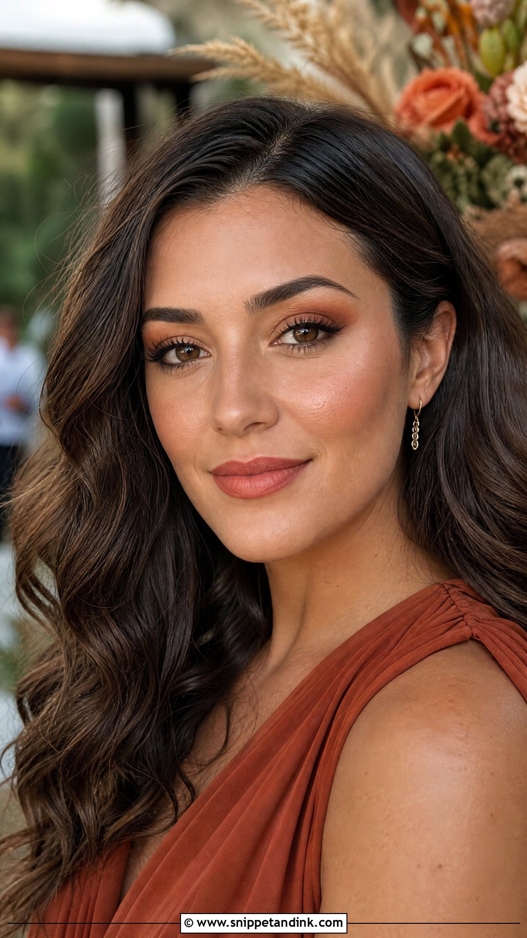 Terracotta Bridesmaid Makeup - Snippet and Ink - 25 Wedding Bridesmaid Makeup Ideas