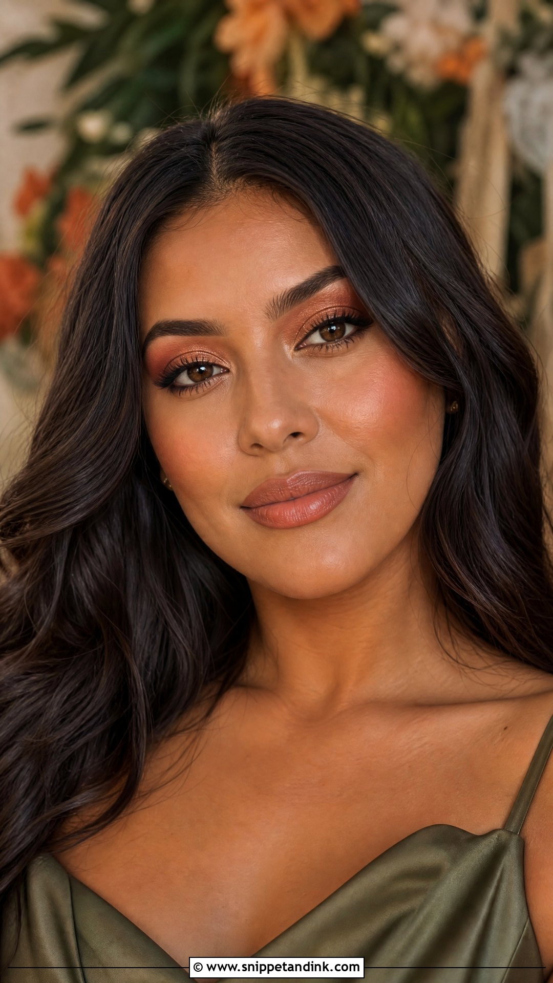 Terracotta Bridesmaid Makeup For Brown Eyes - Snippet and Ink - 35 Bridesmaid Makeup for Brown Eyes