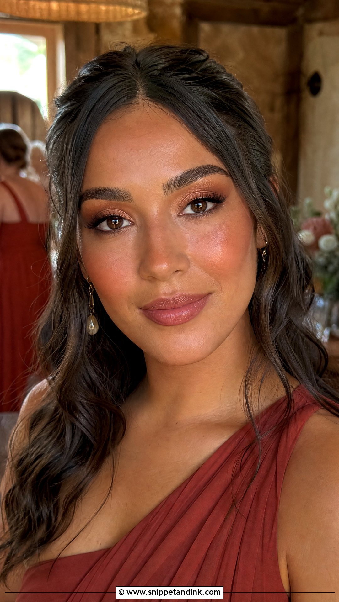 Terracotta Bridesmaid Makeup - Snippet and Ink - 20 Makeup Looks for Wedding Bridesmaid