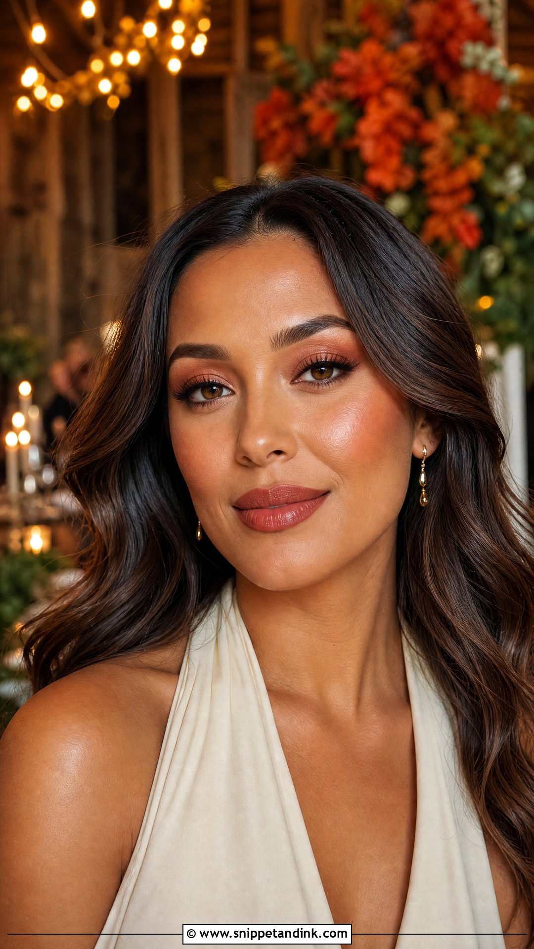 Terracotta Fall Wedding Guest Makeup - Snippet and Ink - 20 Fall Wedding Guest Makeup Ideas