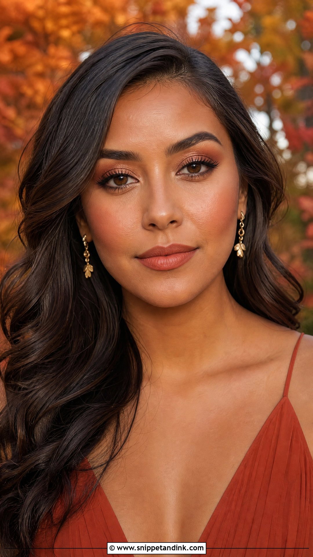 Terracotta Fall Wedding Makeup - Snippet and Ink - 20 Natural Fall Wedding Makeup Ideas