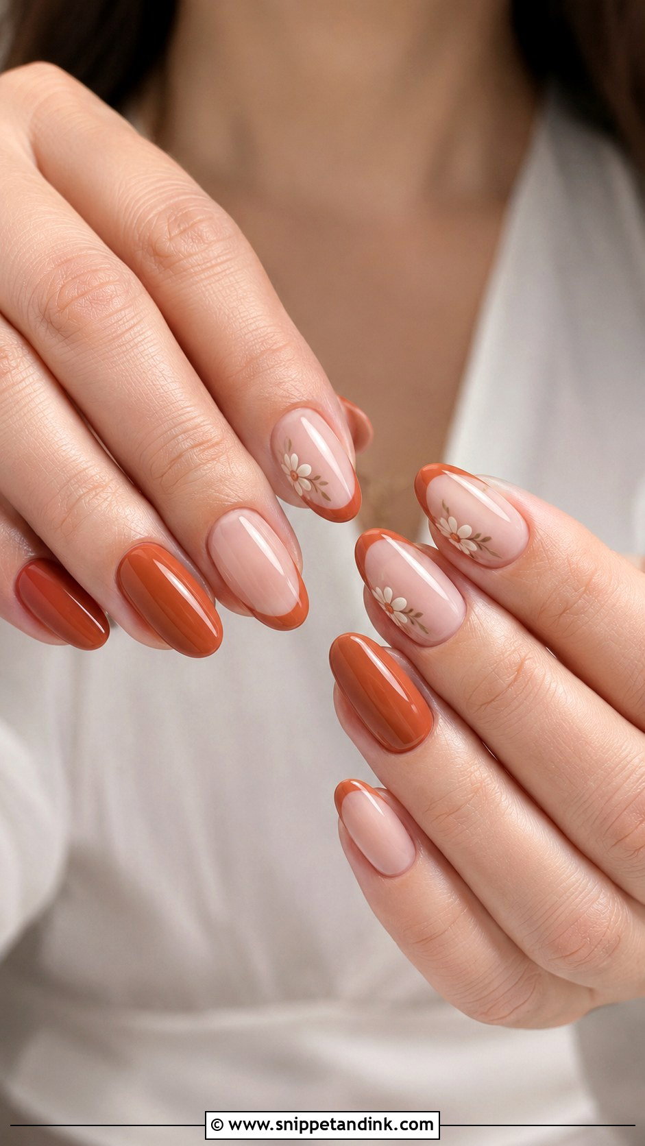 Terracotta Fall Wedding Nails - Snippet and Ink - 30 Fall Wedding Nails