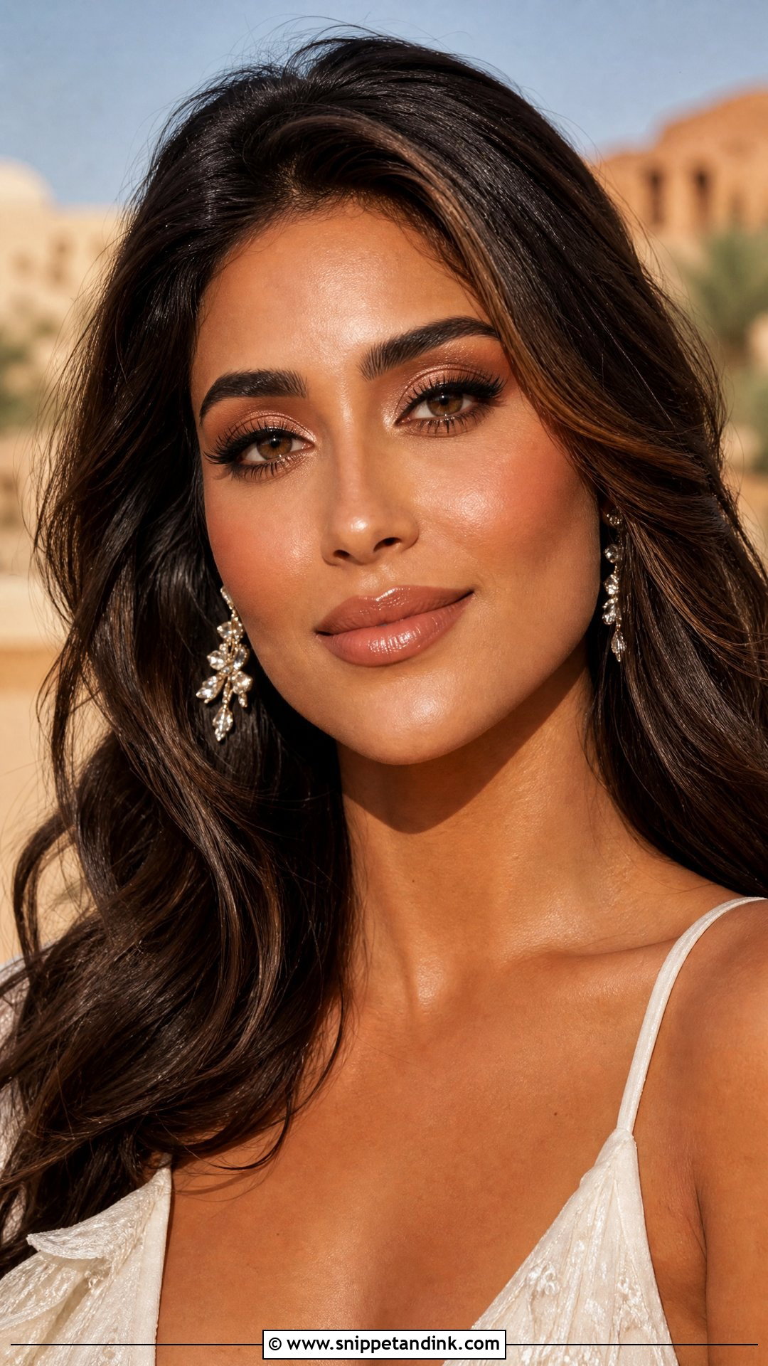 Terracotta Nude Bridal Lip Combo With Warm Makeup - Snippet and Ink - 25 Bridal Lip Combo Ideas