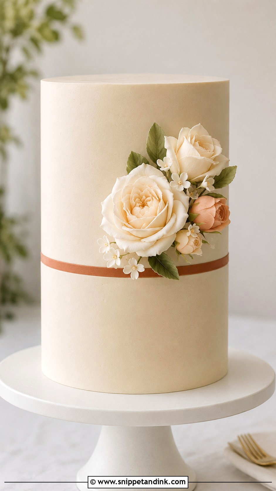 Terracotta Wedding Cake With Minimalist Style - Snippet and Ink - 35 Terracotta Wedding Cake Ideas
