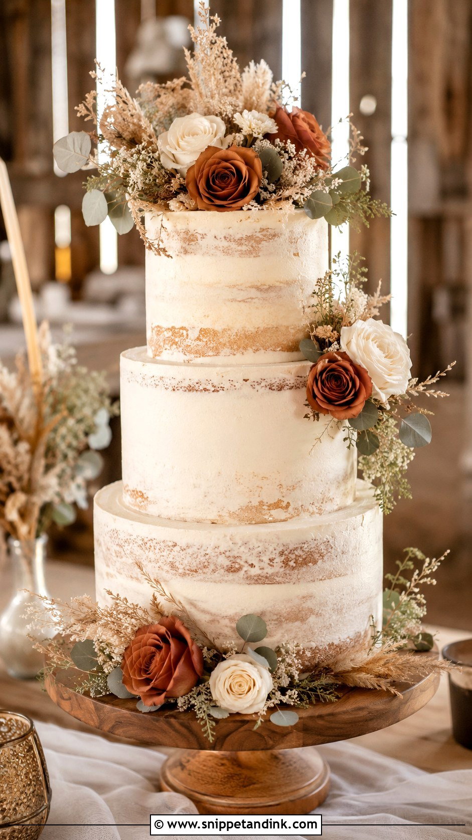 Terracotta Wedding Cake With Rustic Style - Snippet and Ink - 35 Terracotta Wedding Cake Ideas