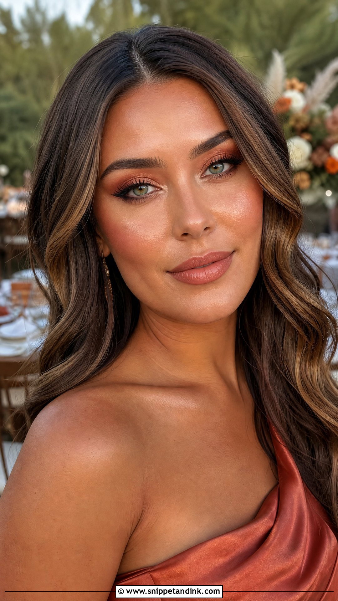 Terracotta Wedding Guest Makeup for Green Eyes - Snippet and Ink - 25 Wedding Guest Makeup for Green Eyes