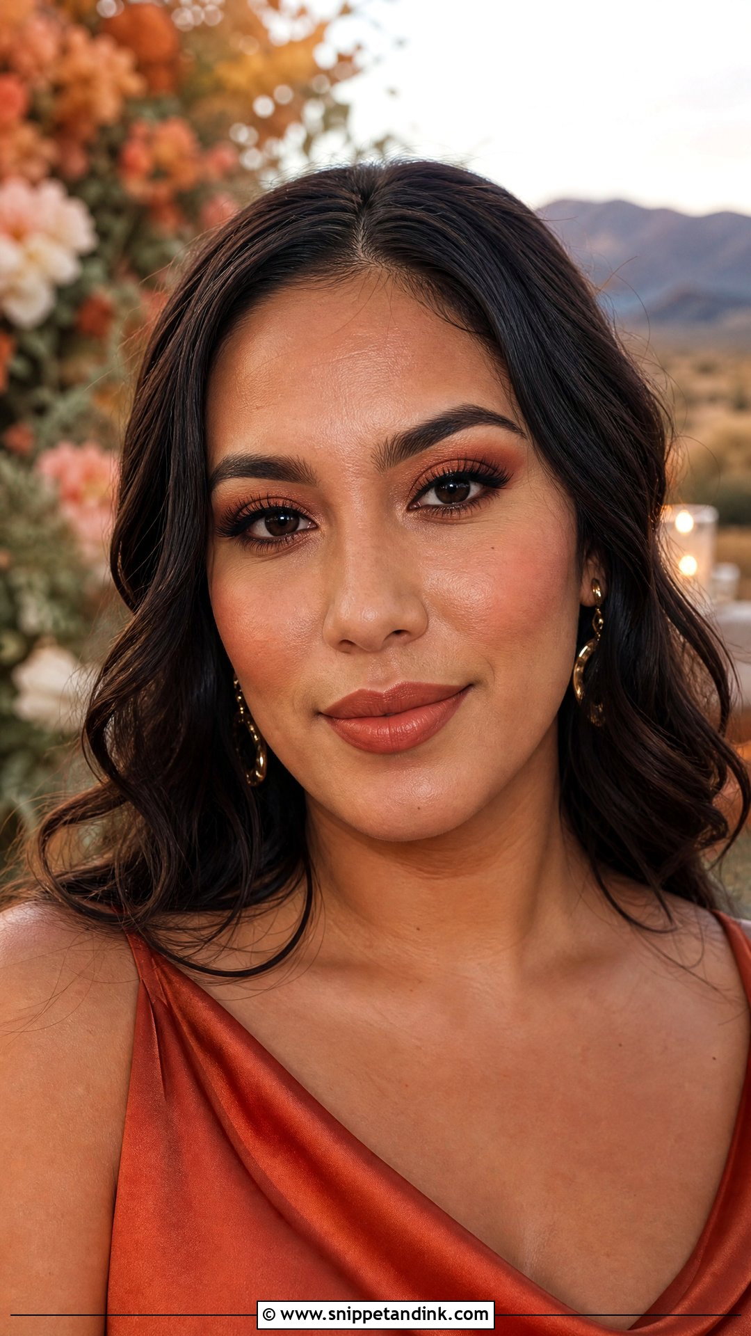 Terracotta Wedding Party Makeup - Snippet and Ink - 25 Wedding Party Makeup Ideas