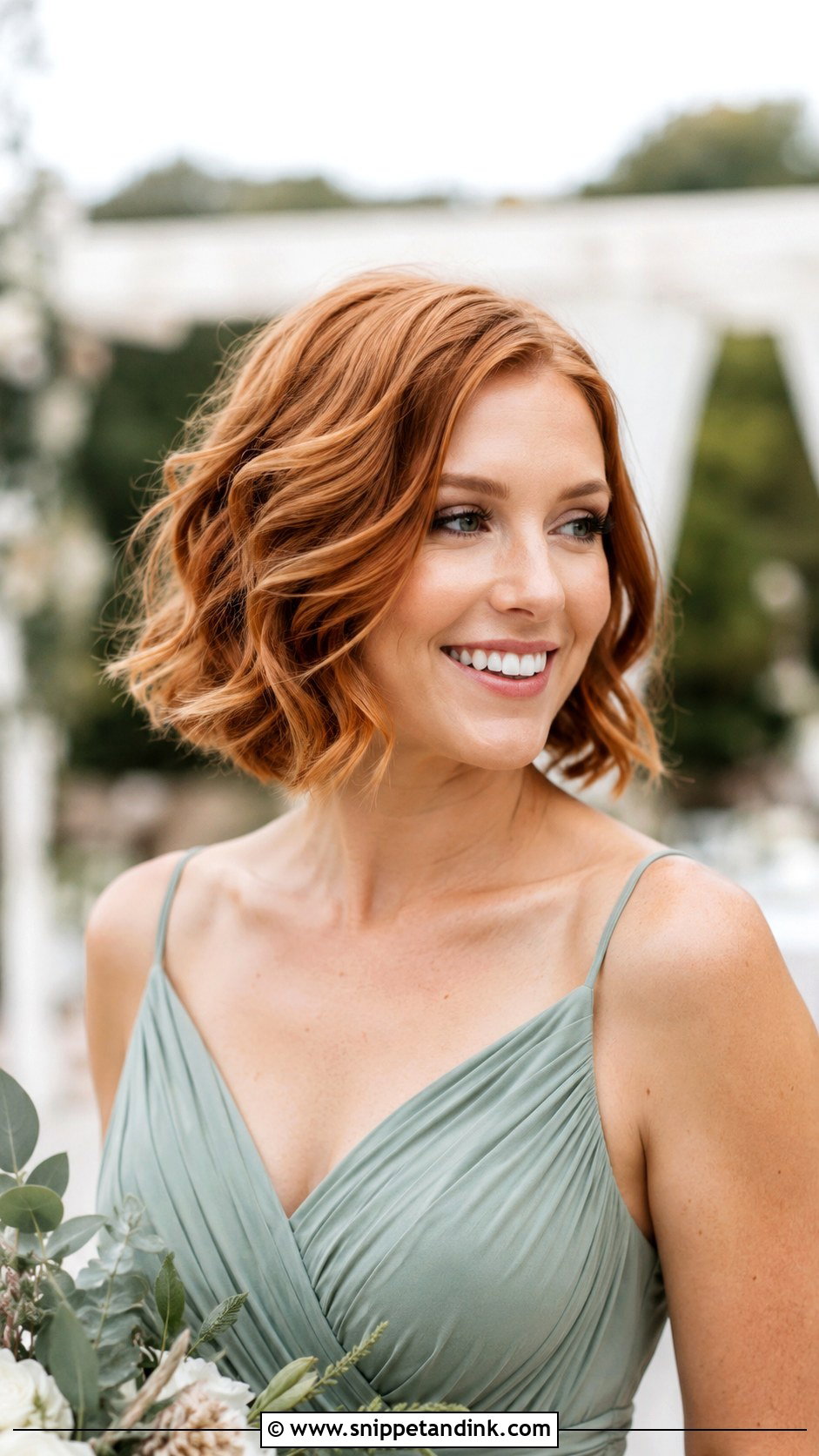 Textured Bob Bridesmaid Hairstyle - Snippet and Ink - 25 Bob Bridesmaid Hairstyles