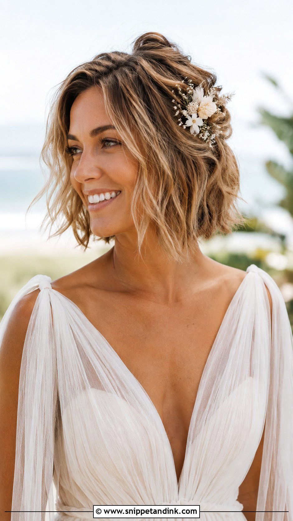 Textured Bob Wedding Hair - Snippet and Ink - 15 Wedding Hair for Bob Haircut Ideas