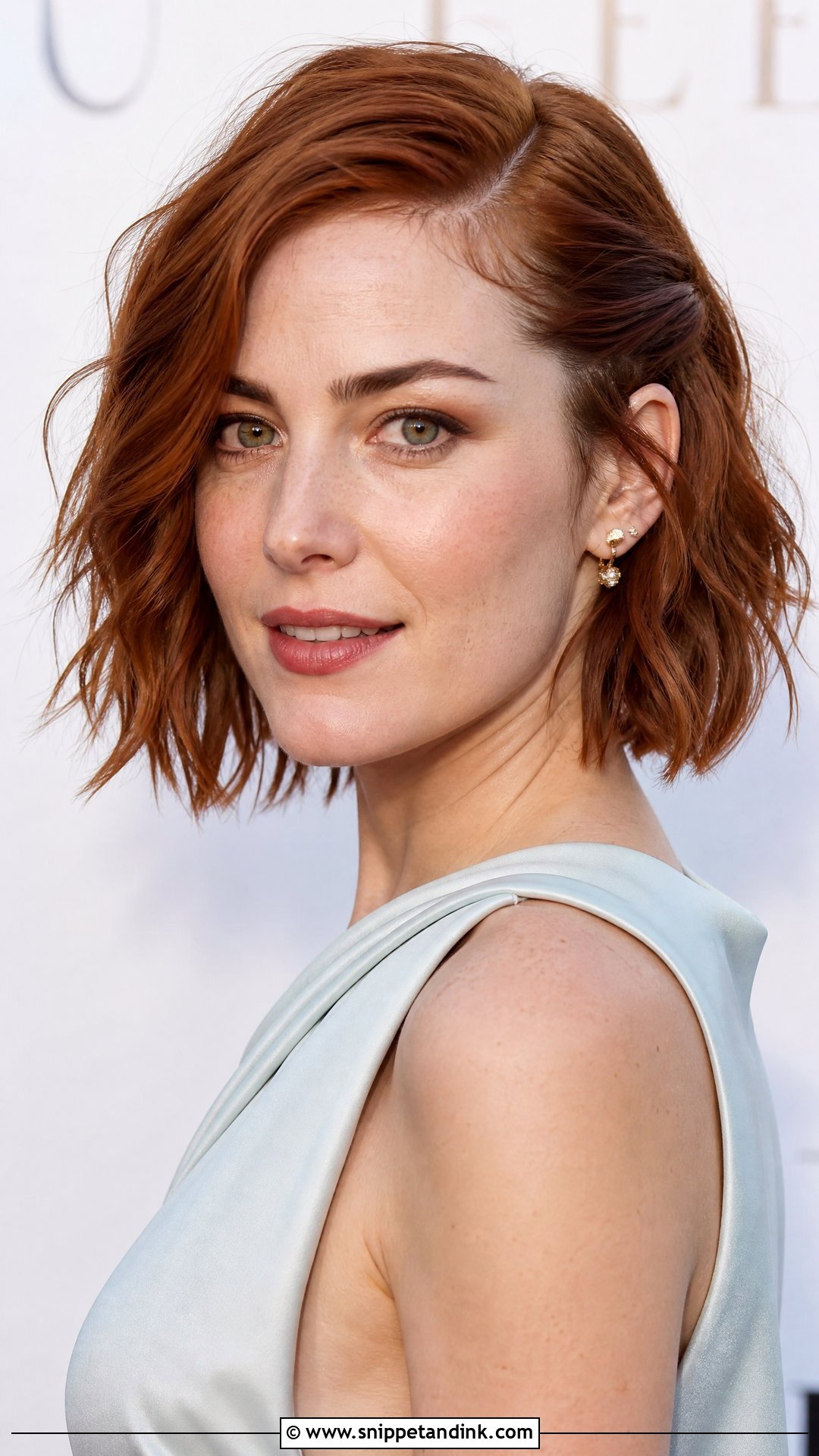 Textured Bob With Deep Side Part - Snippet and Ink - 20 Hairstyle for Short Hair for Wedding Ideas