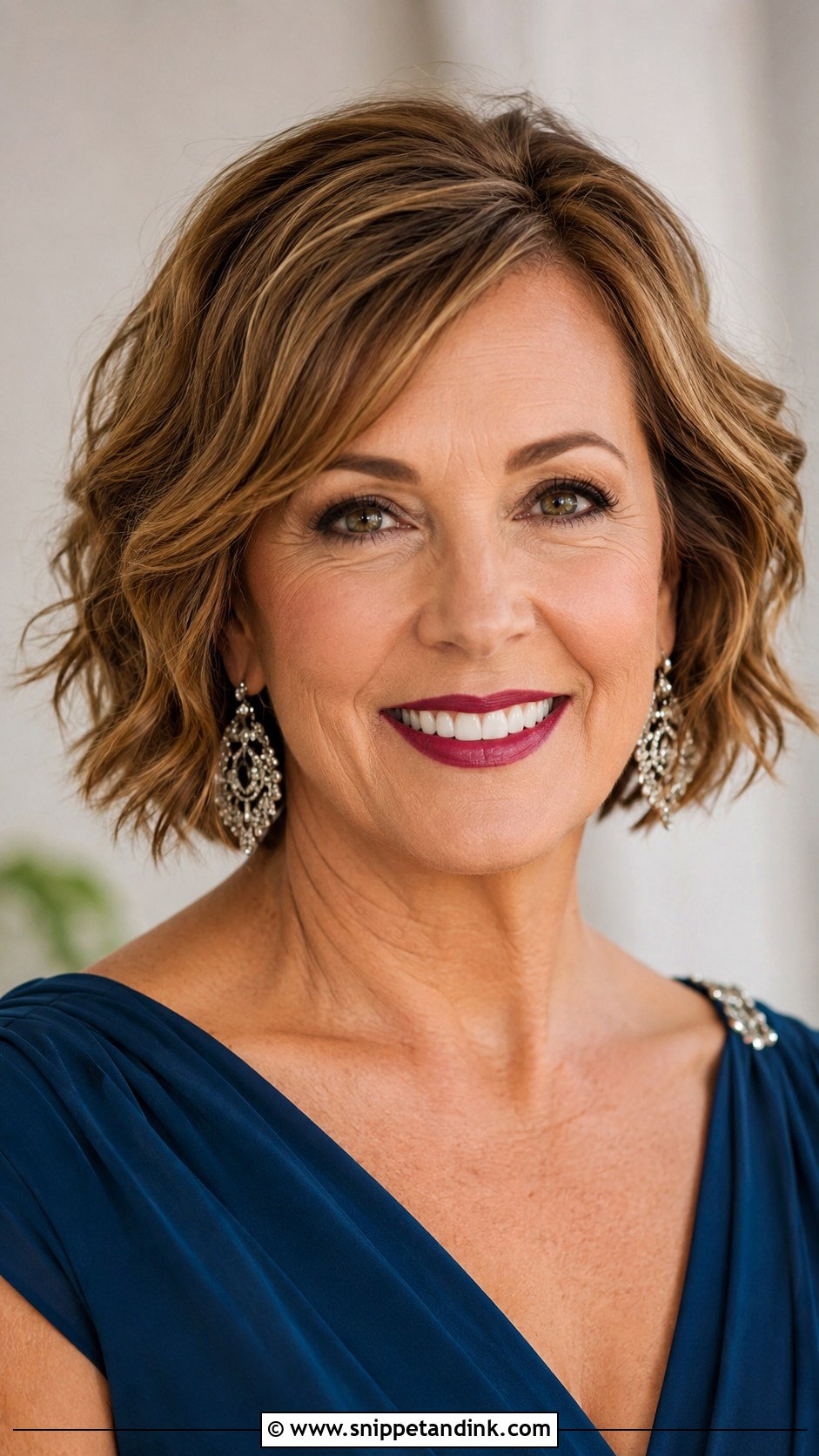 Textured Bob With Waves - Snippet and Ink - 20 Mother of the Bride Wedding Hairstyles