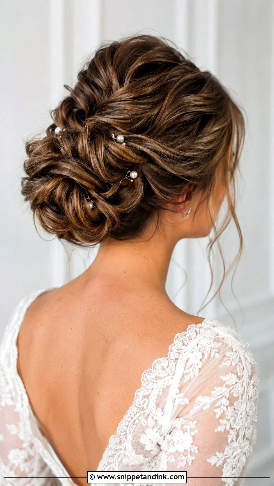 Textured Bridal Bun - Snippet and Ink - 15 Wedding Updo for Bride Ideas