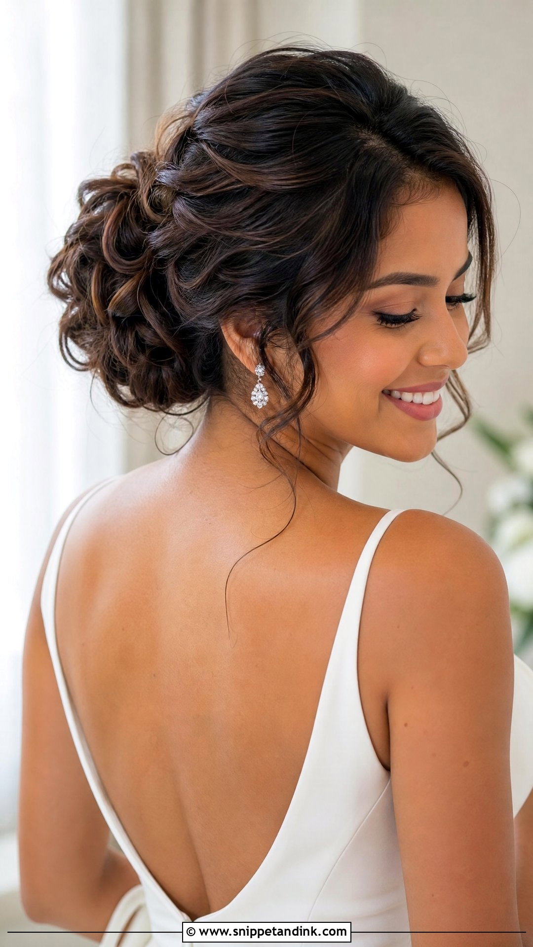Textured Bridal Bun - Snippet and Ink - 15 Bridal Hair Bun Style Ideas