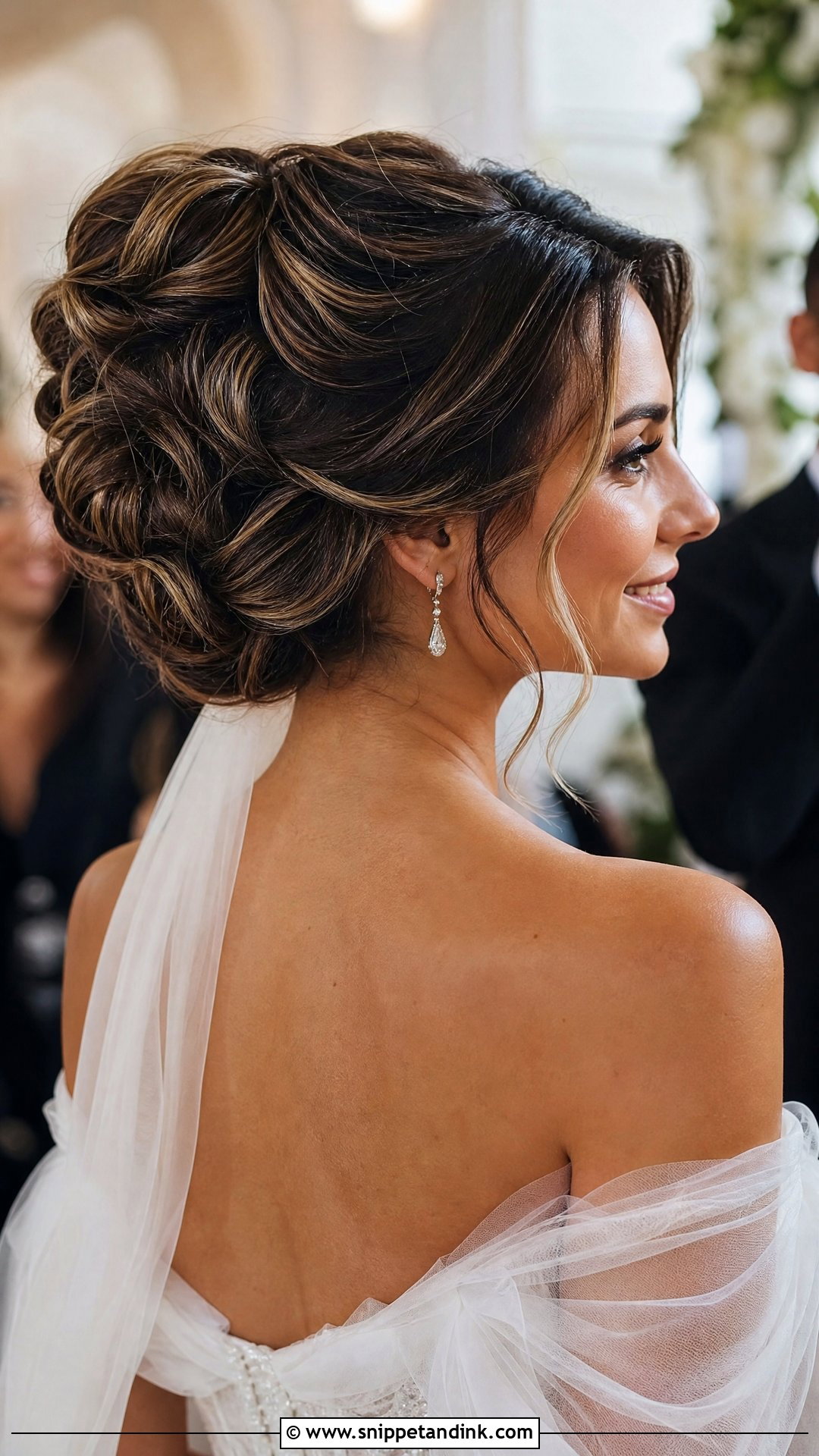 Textured Bridal French Twist - Snippet and Ink - 15 Bridal Updo French Twist Ideas