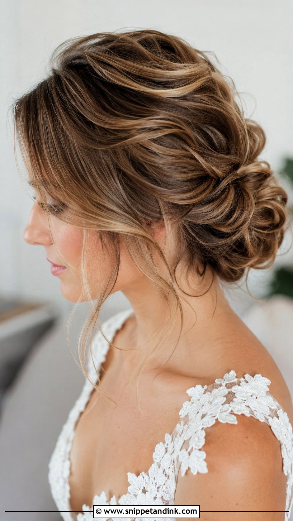 Textured Bridal Updo - Snippet and Ink - 15 Hair Up Bridal Styles