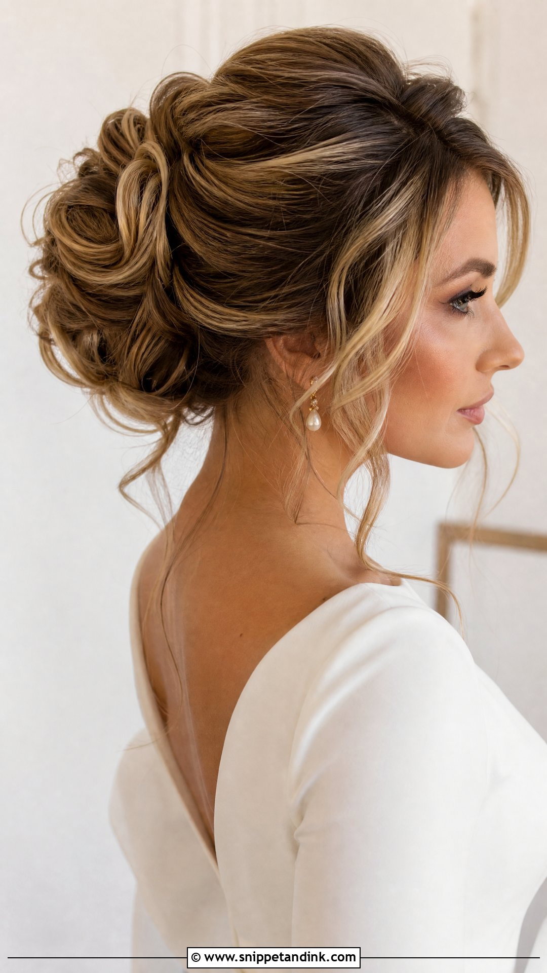 Textured Bridal Updo For Thick Long Hair - Snippet and Ink - 15 Bridal Updo for Thick Long Hair Ideas