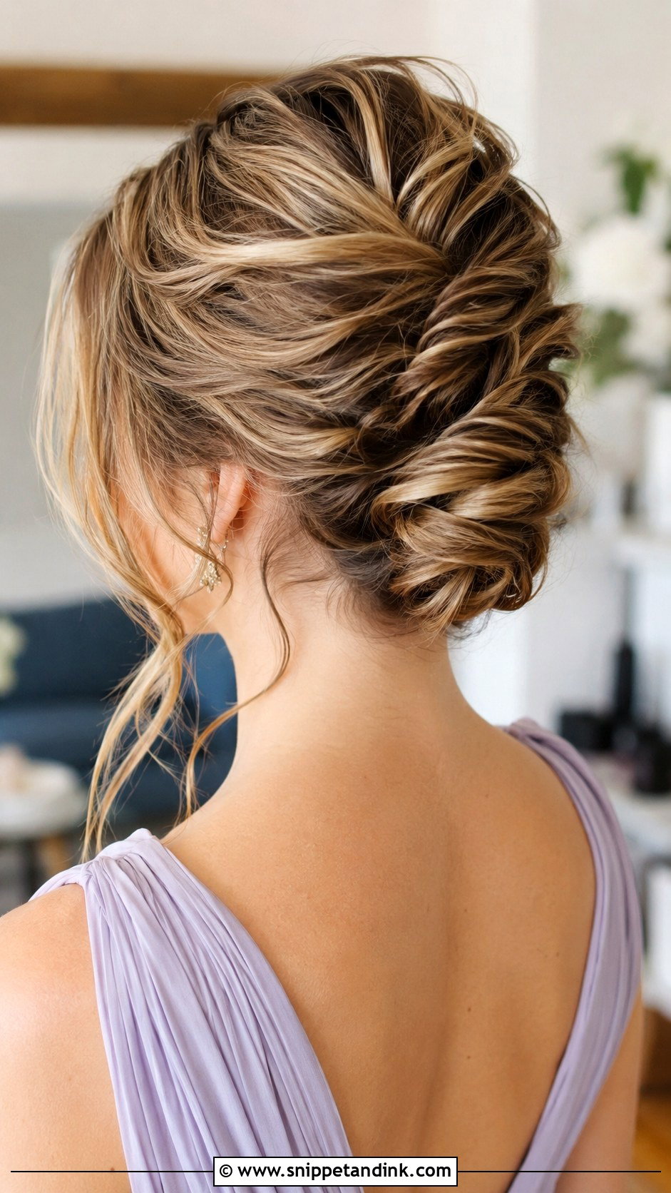 Textured Bridesmaid French Twist - Snippet and Ink - 20 Bridesmaid French Twist Ideas