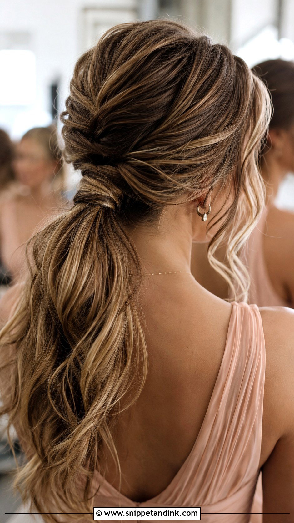 Textured Bridesmaid Ponytail - Snippet and Ink - 30 Bridesmaid Ponytail Ideas