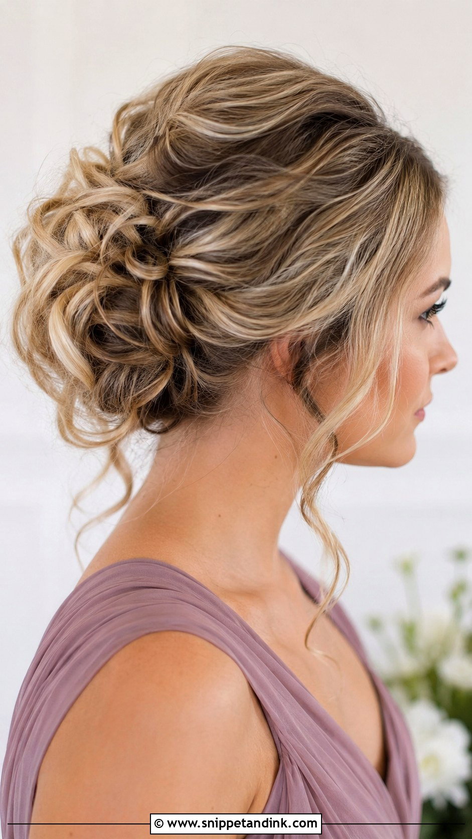 Textured Bridesmaid Updo - Snippet and Ink - 20 Updo Hairstyles for Wedding Bridesmaid