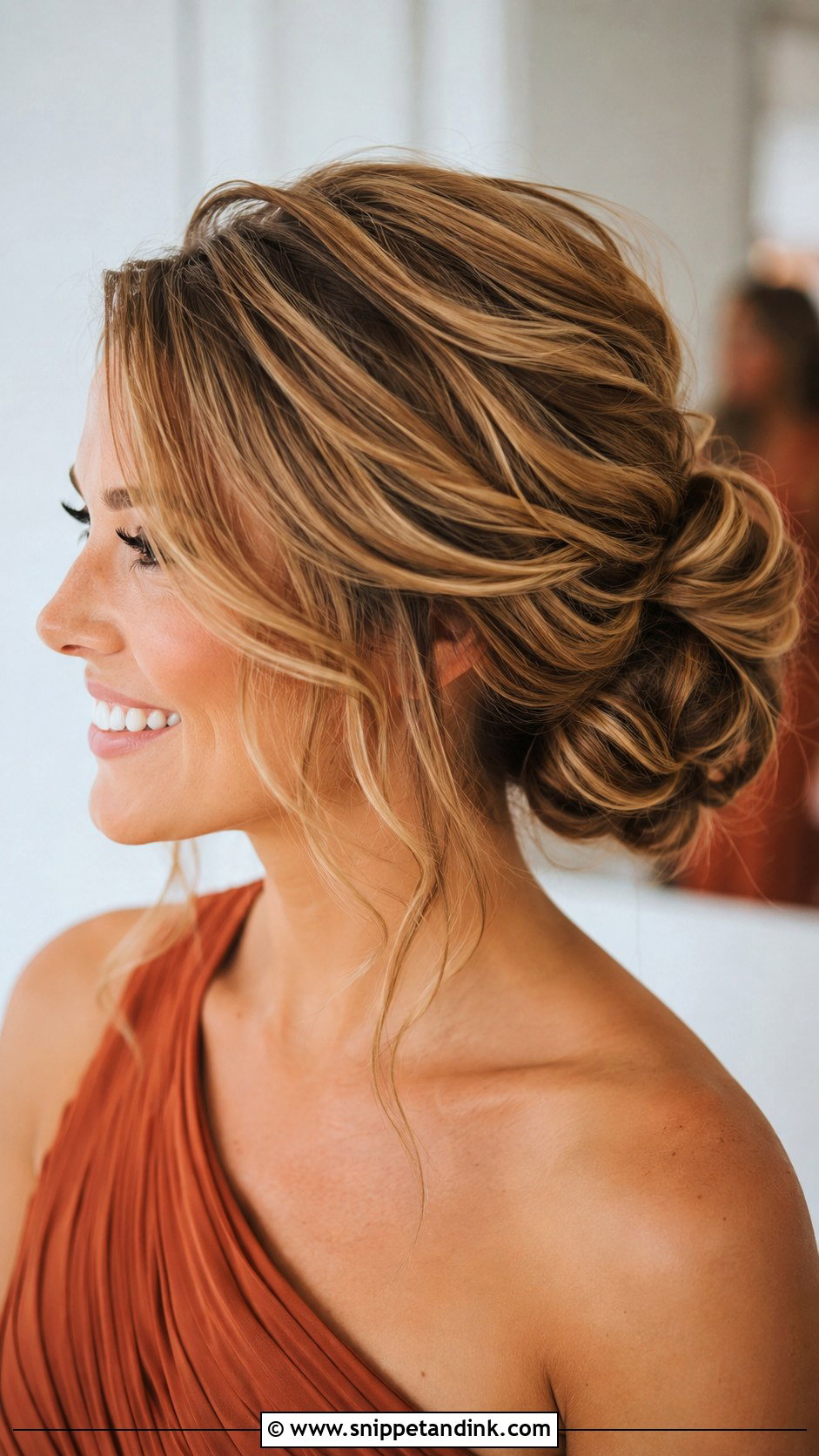 Textured Bridesmaid Updo For Medium Hair - Snippet and Ink - 20 Bridesmaid Updo Hairstyles Medium