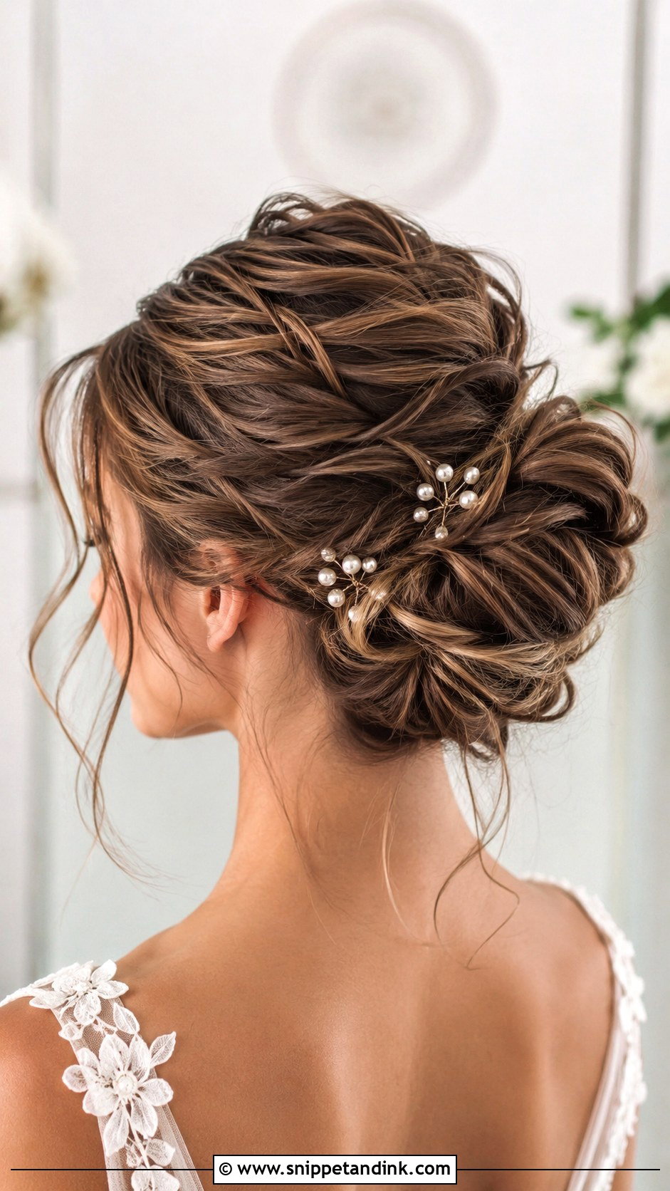 Textured Bun - Snippet and Ink - 35 Bridal Bun Ideas