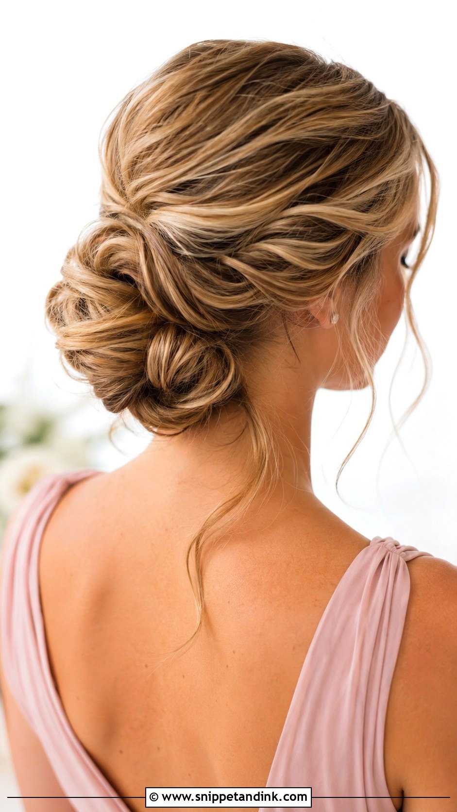 Textured Bun Bridesmaid Hair - Snippet and Ink - 20 Wedding Hair Ideas for Bridesmaids