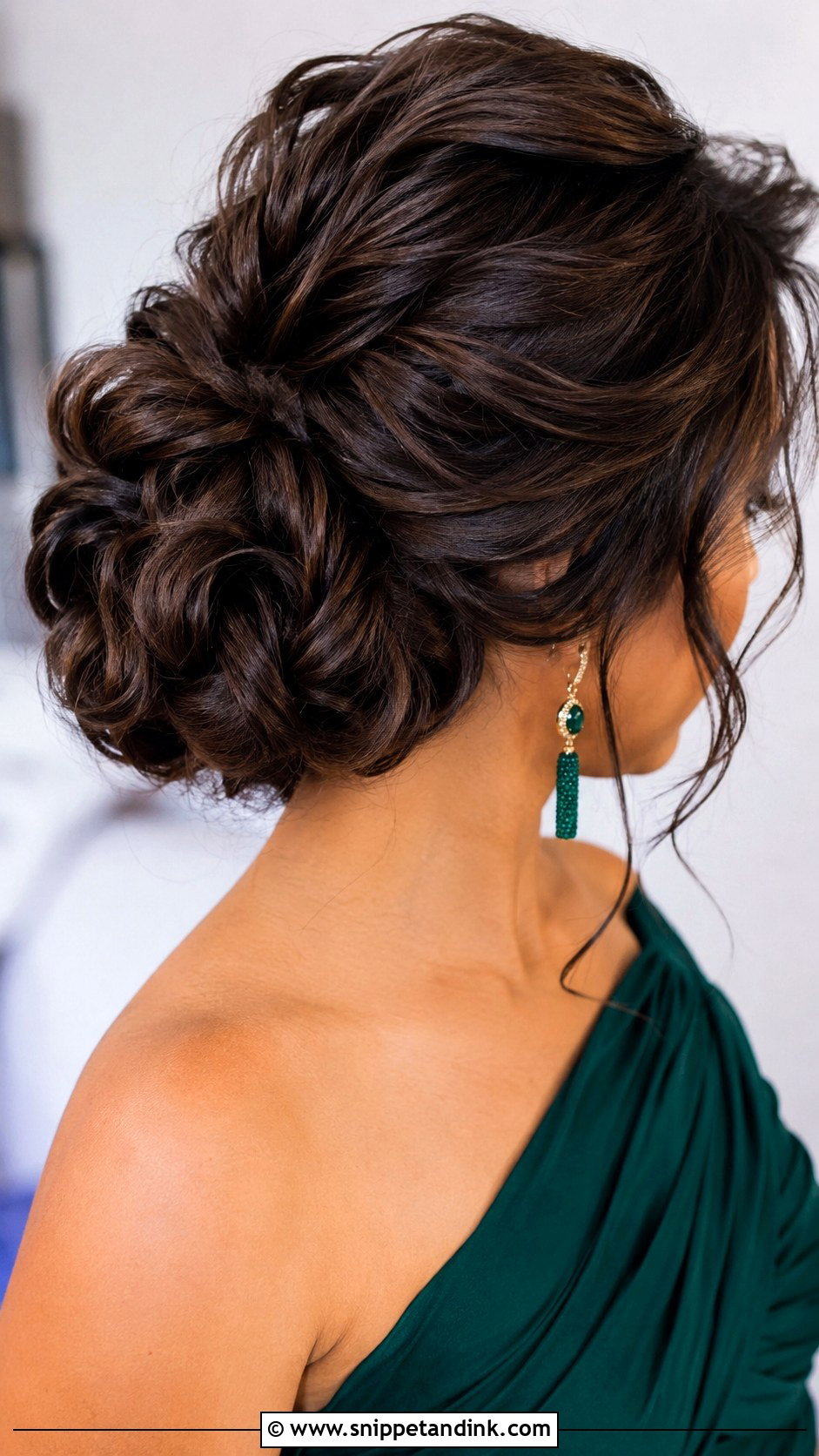 Textured Bun Bridesmaid Updo - Snippet and Ink - 20 Simple Easy Updo Wedding Hairstyles Medium Length Bridesmaid