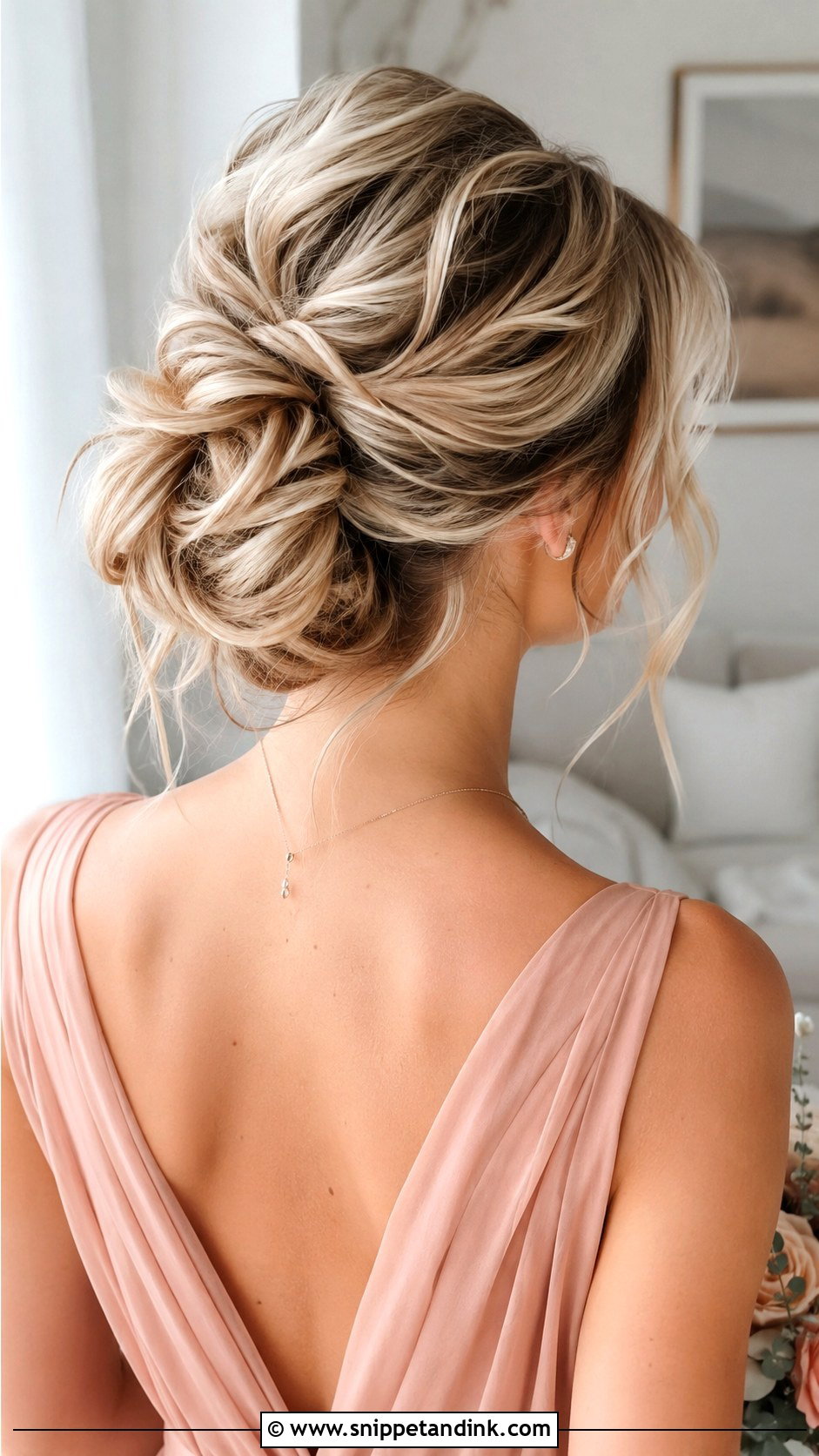 Textured Bun Wedding Hairstyle - Snippet and Ink - 30 Wedding Hairstyles for Bridesmaids