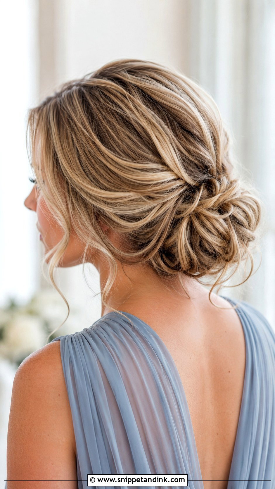 Textured Bun Wedding Hairstyle For Maid Of Honor - Snippet and Ink - 15 Wedding Hairstyles for Maid of Honor