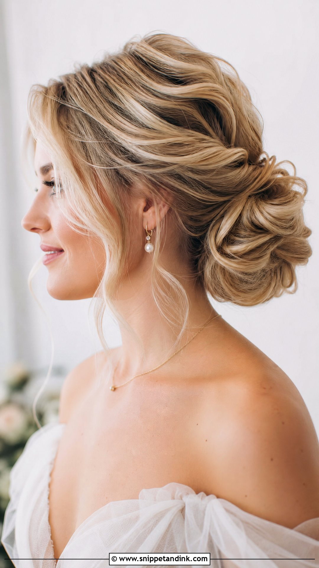 Textured Bun Wedding Hairstyle - Snippet and Ink - 15 Buns Hairstyles Wedding