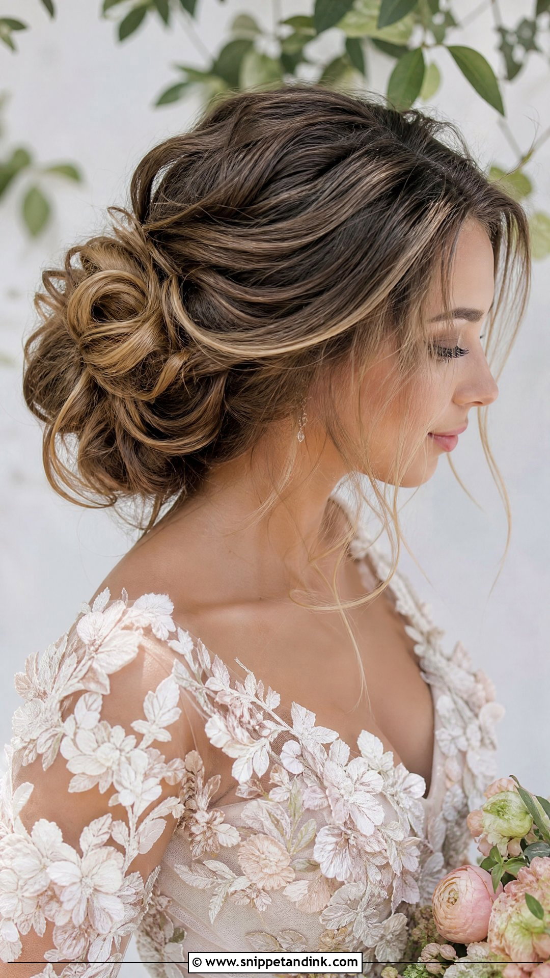 Textured Bun for Wedding - Snippet and Ink - 20 Hair Bun for Wedding Ideas