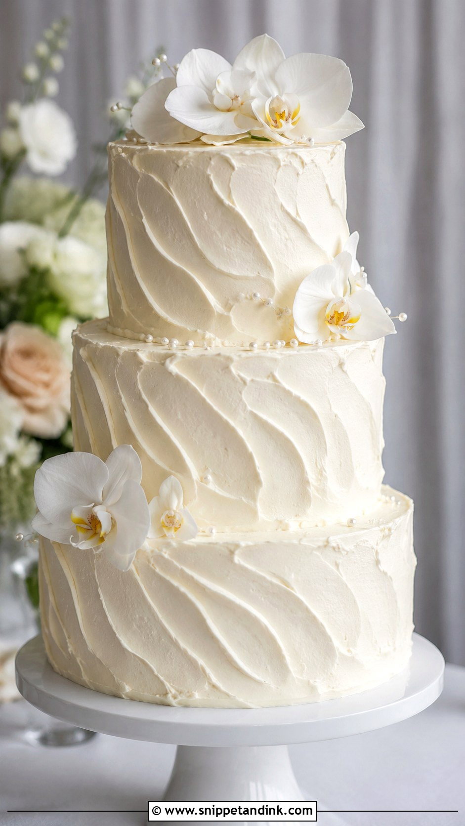 Textured Buttercream Wedding Cake - Snippet and Ink - 20 Frosting for Wedding Cakes