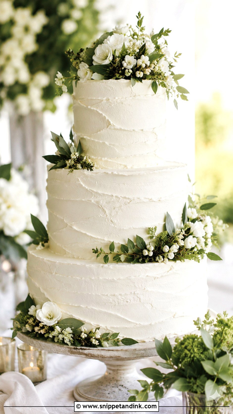 Textured Buttercream Wedding Cake - Snippet and Ink - 20 Custom Cake Designs for Wedding