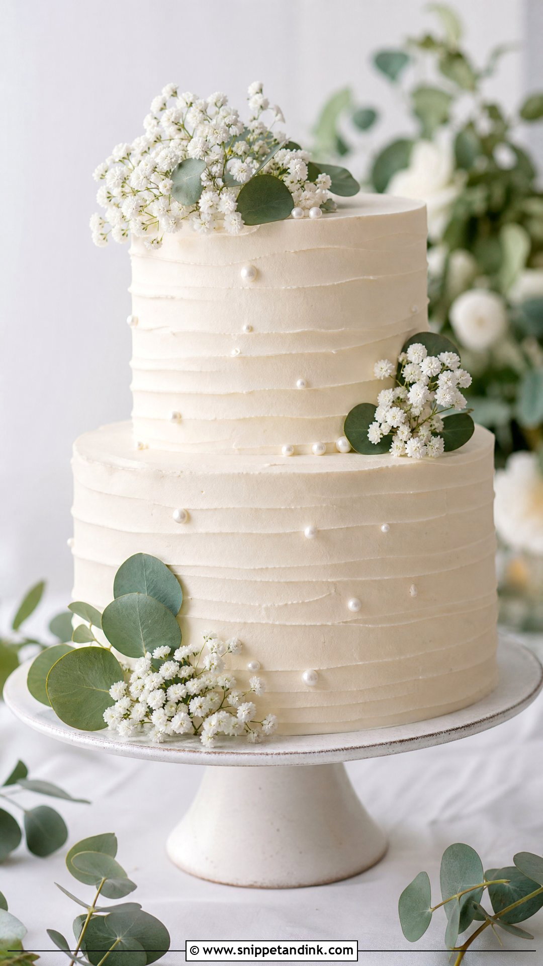 Textured Buttercream Wedding Cake - Snippet and Ink - 20 Simple Wedding Cake Ideas