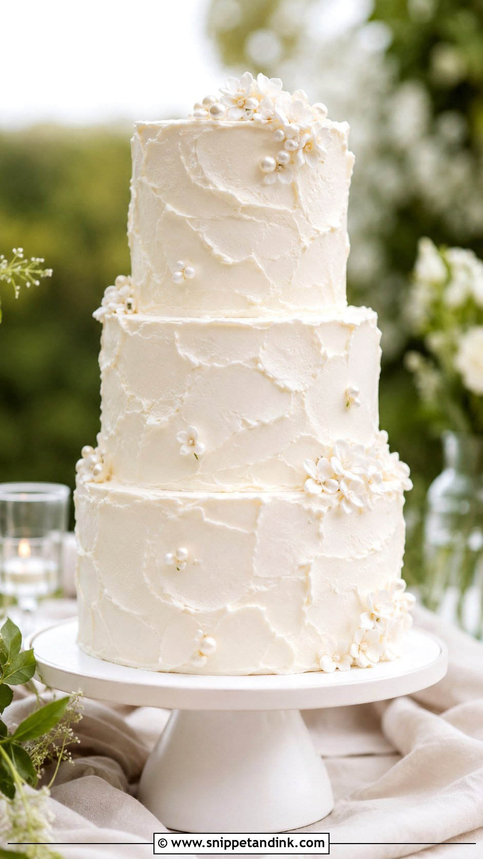 Textured Buttercream Wedding Cake - Snippet and Ink - 20 Sophisticated Wedding Cake Ideas
