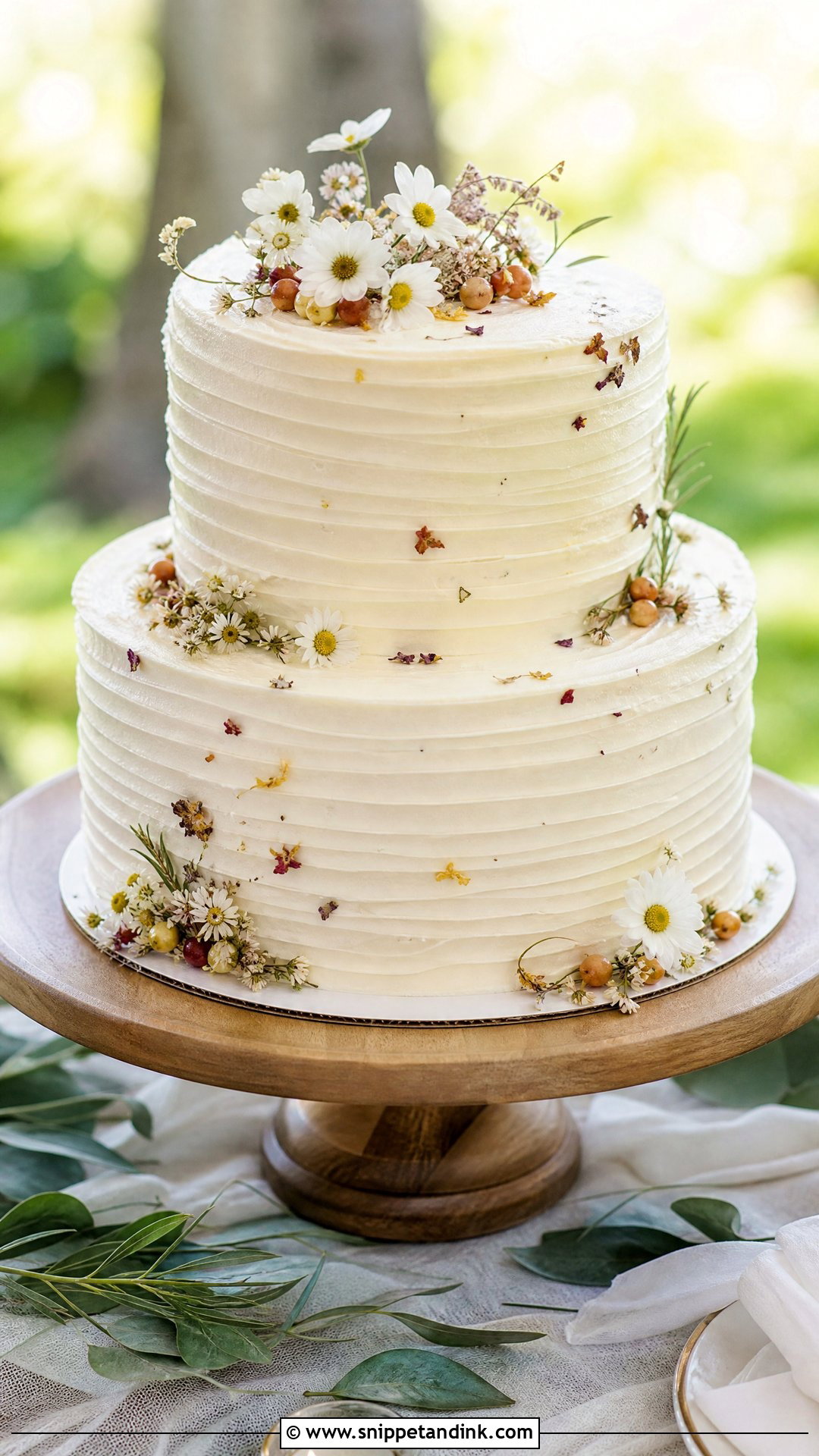 Textured Buttercream Wedding Cake - Snippet and Ink - 20 Trendy Wedding Cake Ideas
