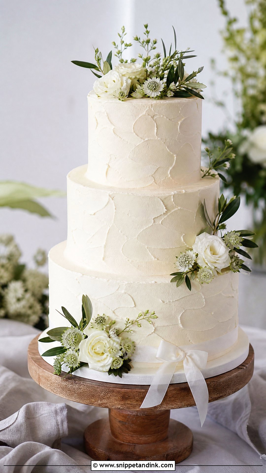 Textured Buttercream Wedding Cake - Snippet and Ink - 20 Wedding Cake 2024